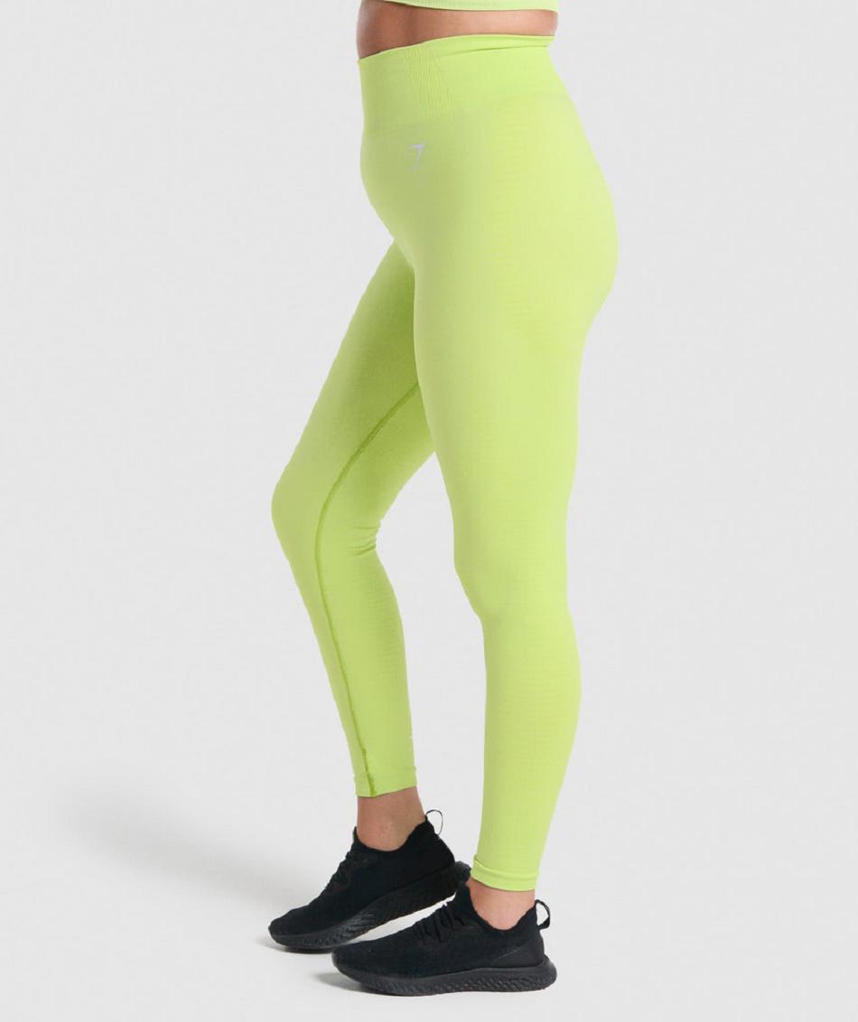 Legginsy Damskie Gymshark Vital Seamless 2.0 Żółte | PL 2301AHK